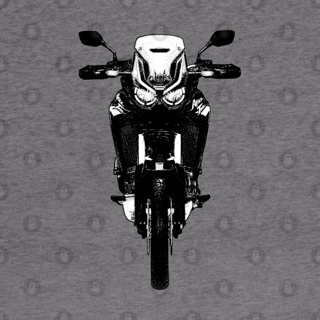 CRF1100L Africa Twin Bike Black and White Color by KAM Std